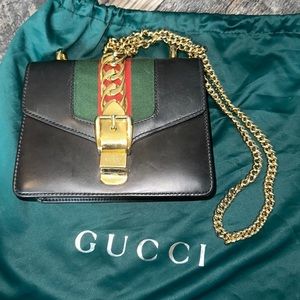 Sylvie Leather Mini Chain Bag